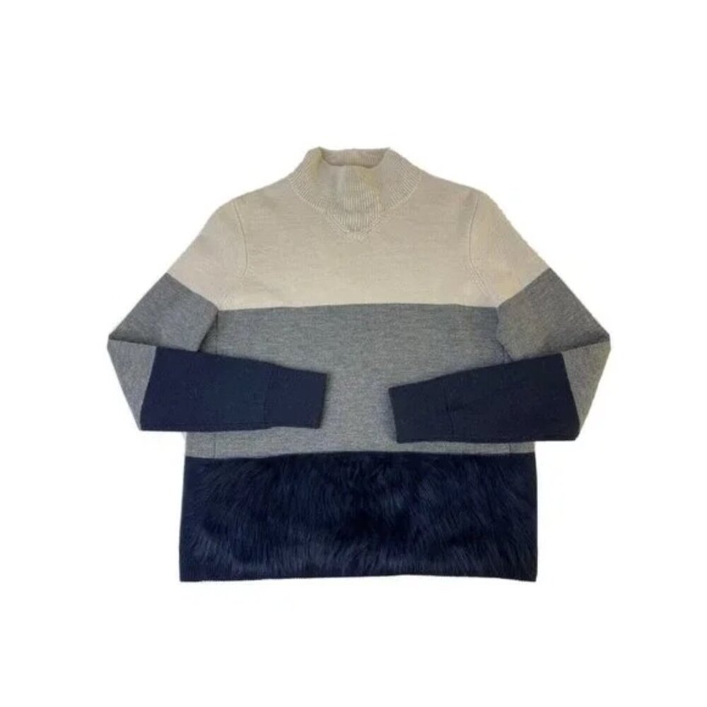 J. Crew Collection Women's S Merino Wool Color Block Sweater - Item F5363  Sz XS